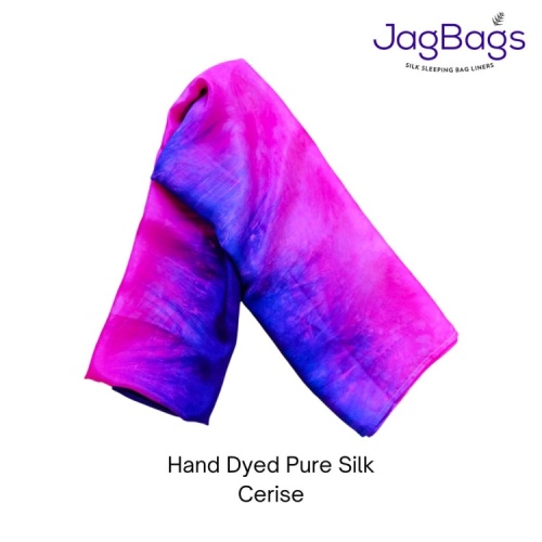 JagBag Long Silk Scarf - Cerise